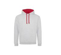 Hooded sweatshirt Just Hoods Varsity Gris 2XL