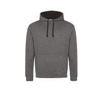 Hooded sweatshirt Just Hoods Varsity Gris XL