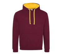 Hooded sweatshirt Just Hoods Varsity Rouge 2XL