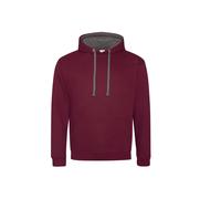 Hooded sweatshirt Just Hoods Varsity Rouge M