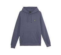 Lyle & Scott Mens Logo Hoodie Long Sleeve Cotton Gray Stone L