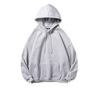 Hooded Sweatshirt Mens, Mens Sweatshirts and Hoodies, Mens Pullover Color Block Sweatshirts Long Sleeve Hoody Drawstring Casual Tops with Pockets Comfy Fall Winter Cloth