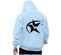 Hooded Sweatshirt Mens, Sweat Shirts for Men Adult, Men's Casual Pullover Hooded Sweatshirt Long Sleeve Tops with Kangaroo Pocket Leisure Workwear Comfortable Activewear