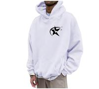 Hooded Sweatshirt Mens, Sweatshirts for Men UK, Men’s Casual Hooded Casual Trendy Long Sleeve Crew Neck Sports Casual Tops Leisure Workwear Comfortable Activewear