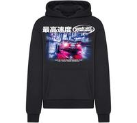 Hooded Sweatshirt Mister Tee Drift Racing Fluffy Noir M