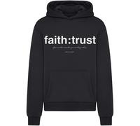 Hooded Sweatshirt Mister Tee Faith And Trust Fluffy Noir 2XL
