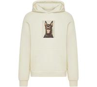 Hooded Sweatshirt Mister Tee Fearless Dawg Fluffy Beige XL