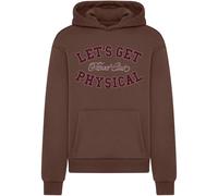 Hooded sweatshirt Mister Tee Let's Get Physical Fluffy Marron L