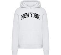 Hooded sweatshirt Mister Tee New York Fluffy Blanc L