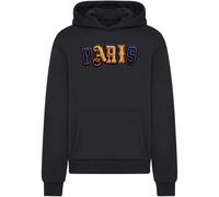 Hooded sweatshirt Mister Tee Paris Wording Patch Style Fluffy Noir 3XL