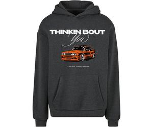 Hooded Sweatshirt Mister Tee Thinking Bout You Car Gris L