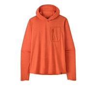 Patagonia - Lightweight, quick-drying hiking T-shirt with buttoned hood - M's Cap Cool Sun Hoody Coal Orange Light Coal Orange X-Dye for Men in Recycled Polyester - Size M Orange M