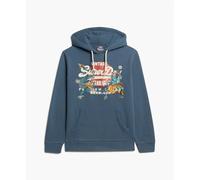 Superdry Tokyo Vl Graphic Hoodie Blue S Men