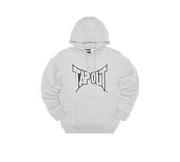 Tapout Men's Lifestyle Basic Hoodie Hooded Sweatshirt, Marl Grey/Black, L