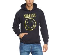 Yellow Grunge Smile Hoodie Nirvana Black XL