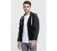 Urban Classics 3-tone Sweat Zip Sweatshirt Black S Men