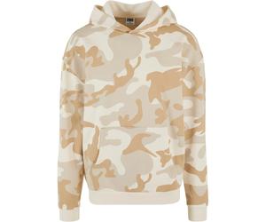 Hooded sweatshirt Urban Classics Easy Camo Beige M