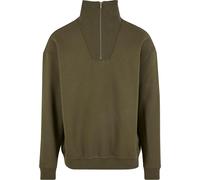Urban Classics Cut&sew Half Zip Sweatshirt Green M Men