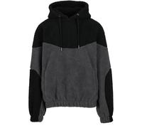 Hooded sweatshirt Urban Classics Weavy Colorblock Teddy Marron XL