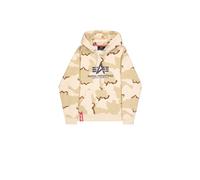 Alpha Industries Basic Big Logo Camo Hoodie for Men Size 2XL -