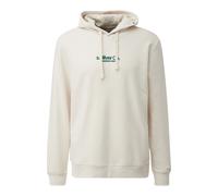 Hooded Sweatshirt with Foam Print and Logo Detail s.Oliver Beige 3XL