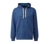 Hooded Sweatshirt with Foam Print and Logo Detail s.Oliver Bleu 4XL