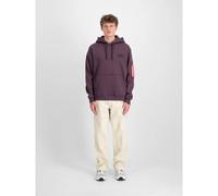 Hooded sweatshirt with print on the back Alpha Industries Rainbow Refl.Print Violet L
