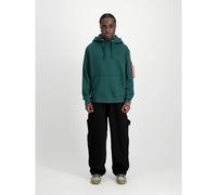 Hooded sweatshirt with print on the back Alpha Industries Vert M