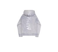 Hooded sweatshirt with print on the back Alpha Industries Vintage Bleu 2XL