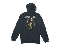 Hooded sweatshirt with printed designs Salty Crew Lure Gear Bleu S