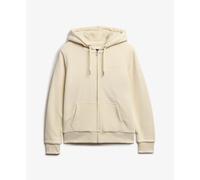 Superdry Women's Borg Lined Zip Hoodie, turtle dove cream, 14