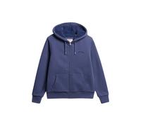 Superdry Borg Lined Zip Hoodie, Navy, Size 10, Women Navy