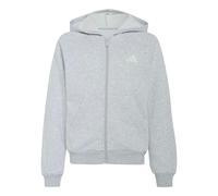 Hooded sweatshirt with zipper adidas Collegiate Typography Gris 11/12 ans