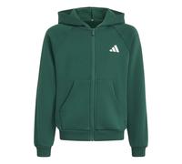 Hooded sweatshirt with zipper adidas Collegiate Typography Vert 9/10 ans