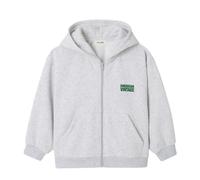 Hooded sweatshirt with zipper American Vintage Baptown Gris 9 ans