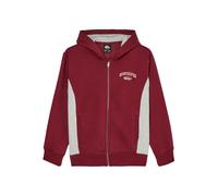 Hooded sweatshirt with zipper Quiksilver No Teacher Rouge 8 ans