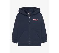 Hooded sweatshirt with zipper Quiksilver Quik Globe Bleu 6 ans