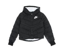 Hooded Synthetic Fill Jacket Black/White - female - Nike - Winter Jackets - Black - S - Kids S