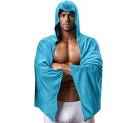 Hooded Towel - Bath Wraps for Women,UV Protection Quick Drying Water Absorption Cloak 55.12x23.62in for Workout Swimming Lesson Beach Trip Yoga Surfing