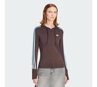 Adidas Originals Zipper Full Zip Sweatshirt Brown S Woman
