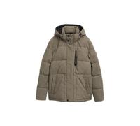 Hooded velvet puffer jacket Tom Tailor Vert 2XL