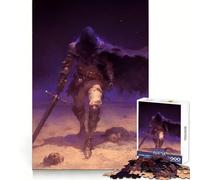 Hooded Warrior in A Darkness Puzzle for Adults 1000 Pieces Logic Skill High Def Print Family Pastime Xmas Idea (38x52cm)