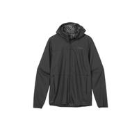 Rab Men's Windgather Hoody - Ultralight Windproof Shell Jacket for Hiking, Trail Running & Climbing - Black - Medium