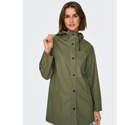 Hooded Waxed Jacket Khaki