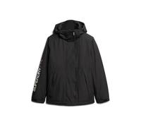 Hooded Yachter Windbreaker Jacket Black/Gold Orange S