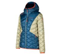 Hooded women's puffer jacket La Sportiva Pinnacle Bleu M