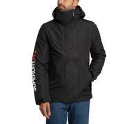 Hooded Yachter Windbreaker Jacket Black/Gold Orange M