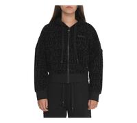 Hooded Zip Sweatshirt with Logo Print - female - Emporio Armani EA7 - Zip-throughs - Black - S - Sweatshirts & Hoodies S