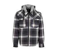 Hooded zip-up overshirt Brandit Black L