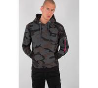 Hoodie Alpha Industries Back Print Camo Noir M